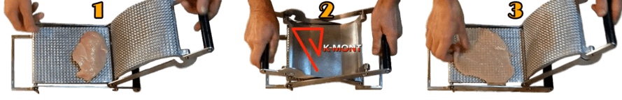 دستی گوشت ٹینڈر دینے والا | جدید گوشت پریس - Fast Cutlet Maker V2 K-MONT